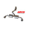 Tube central direct avec résonateur et section AR avec double sil. en titane Aros Toyota Yaris Gr Mk2 280 cv 1.6L 2024-2025