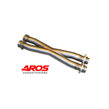 Abschnitt X-pipe zum Entfall von Schalldämpfer aus Edelstahl Aros Ferrari 456 1992-2003 FER456XPIPE