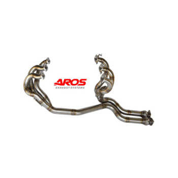 Collettore di scarico 6-2-1 in acciaio inox senza catalizzatore Aros Alfa Romeo 156 3.2i GTA 2002-2005 ARGTA147-CL621K0