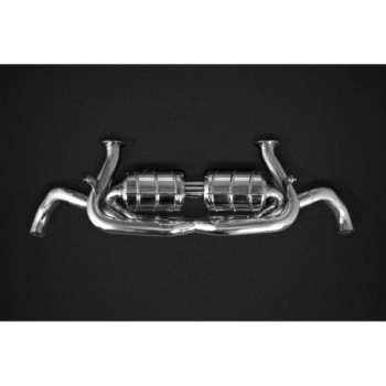 Sistema di scarico completo in acciaio inox con valvola e X-Pipe Capristo Audi R8 V10 (Gen1) 2006-2012 02AU00803001