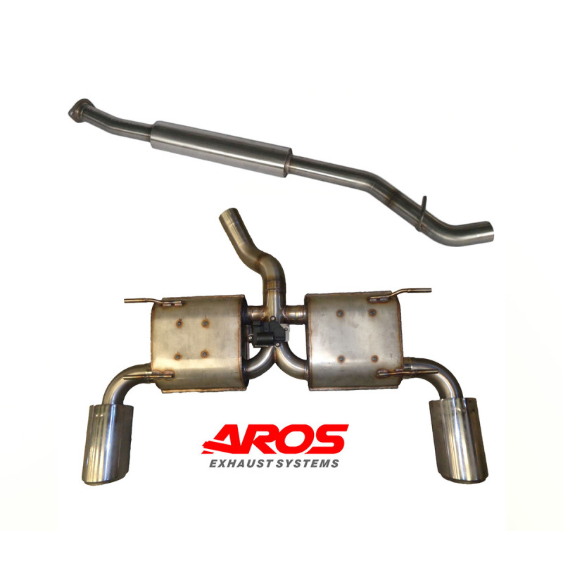 section centrale avec sil. en inox + section AR avec double sil. et valve électronique Aros Subaru BRZ II 2.4 (234 Hp) 2024