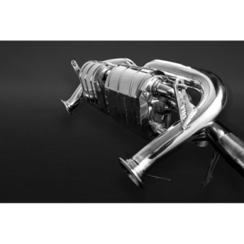 Sistema di scarico completo in acciaio inox con valvola e X-Pipe Capristo Audi R8 GT (Gen1) Facelift 2011-2013 02AU00803005