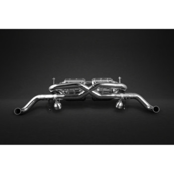 Sistema di scarico completo in acciaio inox con valvola e X-Pipe Capristo Audi R8 GT (Gen1) Facelift 2011-2013 02AU00803005