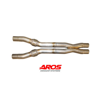 Stainless steel centre section X-pipe straight-through Aros Ferrari California 4.3i V8 (460/490 Hp) 2008-2014 FERRCAL-XPIPE