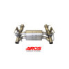 Sections de suppression OPF et silencieux avec valves électroniques Titane Aros Ferrari F8 Tributo 2019-2022 FERRF8T-OPFSILT