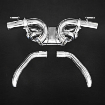 Stainless steel complete exhaust system with valve OPF Capristo Audi R8 (Gen2) Facelift 2020-2025 02AU00803033