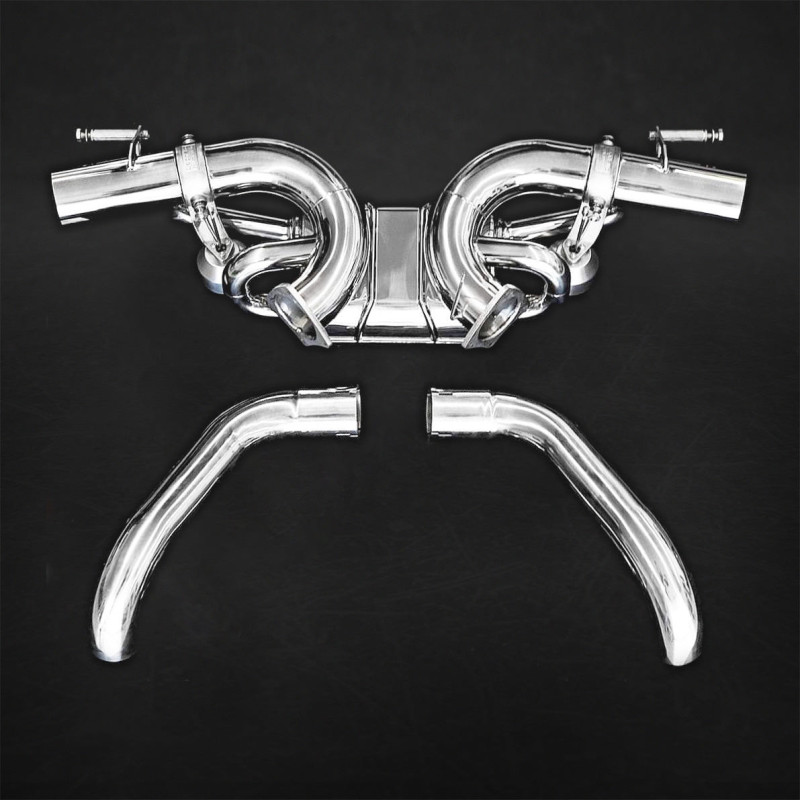 Sistema di scarico completo in acciaio inox con valvola OPF Capristo Audi R8 (Gen2) Facelift 2020-2025 02AU00803033