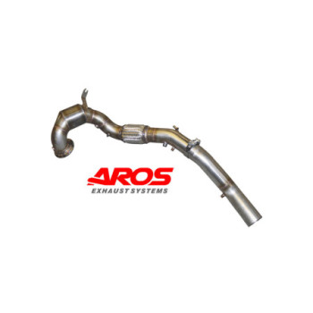 Stainless steel downpipe with catalytic converter OPF delete Ø76 Aros Cupra Formentor 2.0 TSI (245 Hp version OPF) 2021-2024