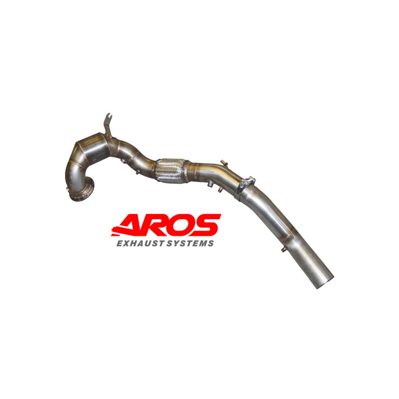 Stainless steel downpipe with catalytic converter OPF delete Ø70 Aros Cupra Formentor 2.0 TSI (245 Hp version OPF) 2021-2024