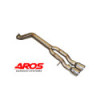 Stainless steel straight-through rear section straight-through Aros VW Polo Mk6 2.0 TSI GTI (200 Hp) 2018-2021 VWPL6GTI207-FNL0S