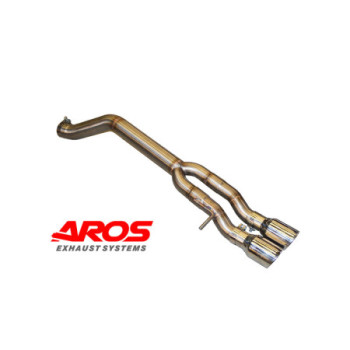 Tramo trasero directo de tubo directo de acero inoxidable Aros VW Polo Mk6 2.0 TSI GTI (207 Hp) 2021-2026 VWPL6GTI207-FNL0S