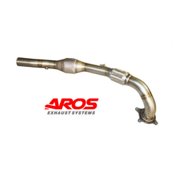 Downpipe in acciaio inox con catalizzatore Ø70 Aros VW Scirocco R 2.0 TSI (265 Hp) 2011 VWSCRC-DPK270
