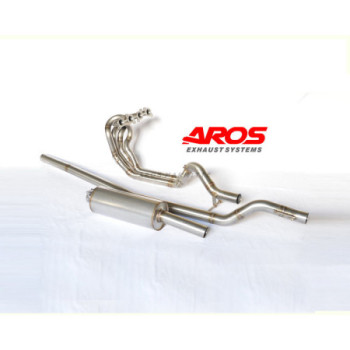 Sistema de escape completo de acero inoxidable sin catalizador Aros Suzuki Swift Gruppo R2 (Rally) - SZSWR2-ALK0