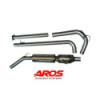 Sistema di scarico completo in acciaio inox con silenziatore e catalizzatore Ø60 Aros Renault Clio Williams Gruppo N (Rally) -