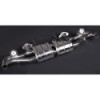 Stainless steel rear silencer with valve Capristo Aston Martin Vantage V8 (AJ37/AM14) 2005-2017 02AM05003001