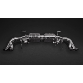 Stainless steel complete exhaust system with valve Capristo Audi R8 (Gen2) 2017-2019 02AU00803021