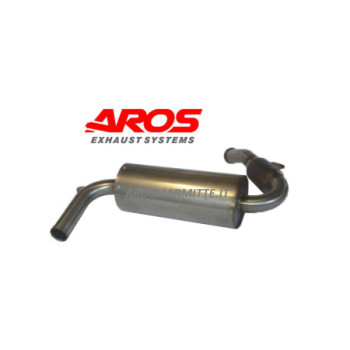 Section arrière en acier inoxydable avec catalyseur et silencieux réutilisable Aros Peugeot 207 S2000 (Rally) - PG207S2-FNS1K1