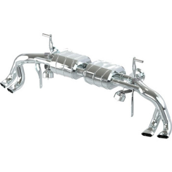 Sistema de escape completo de acero inoxidable con válvula Capristo Audi R8 (Gen2) 2017-2019 02AU00803021