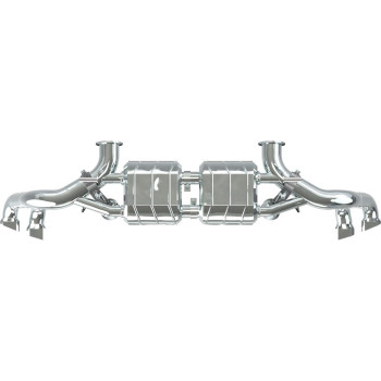 Stainless steel complete exhaust system with valve Capristo Audi R8 (Gen2) 2017-2019 02AU00803021
