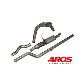 Komplett-Abgasanlage aus Edelstahl mit Katalysator Aros Peugeot 106 Kit Car 1300 cc (Rally) - PG106K13-ALS1K1V2