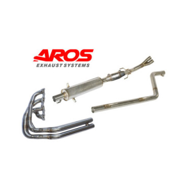 Sistema di scarico completo in acciaio inox con catalizzatore Aros Citroen C2 R2 MAX (Rally) - CTC2R2M-ALK1