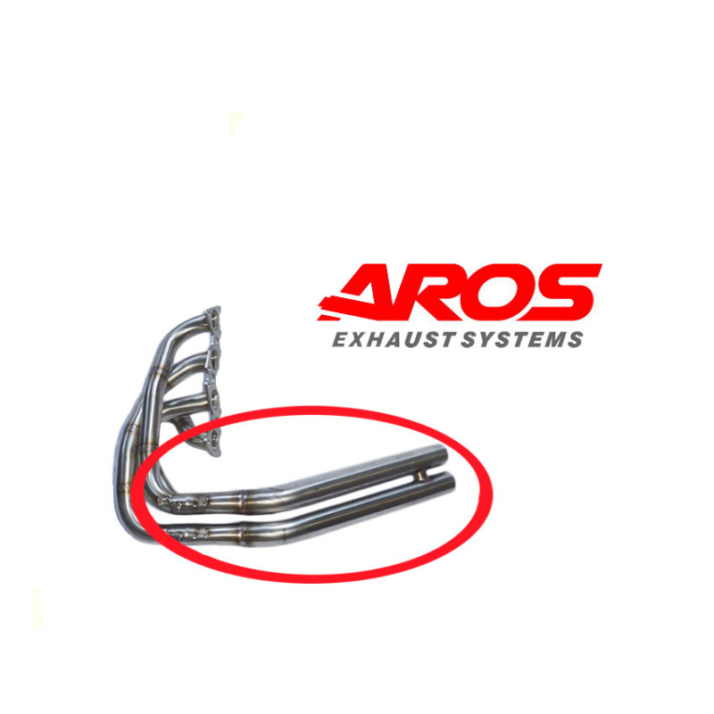 Sezione collettore 4 in 2 in acciaio inox (seconda sezione) Aros Citroen C2 R2 MAX (Rally) - CTC2R2M-CLT2