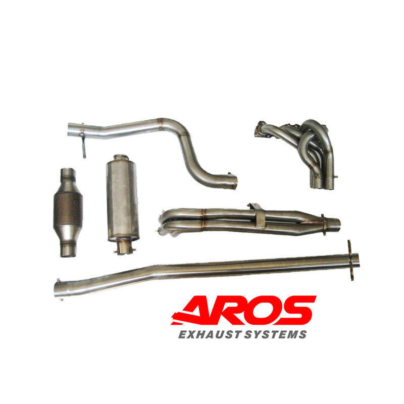 Sistema di scarico completo in acciaio inox Aros Citroen C2 R2 V1 (Rally) - CTC2R2-AL