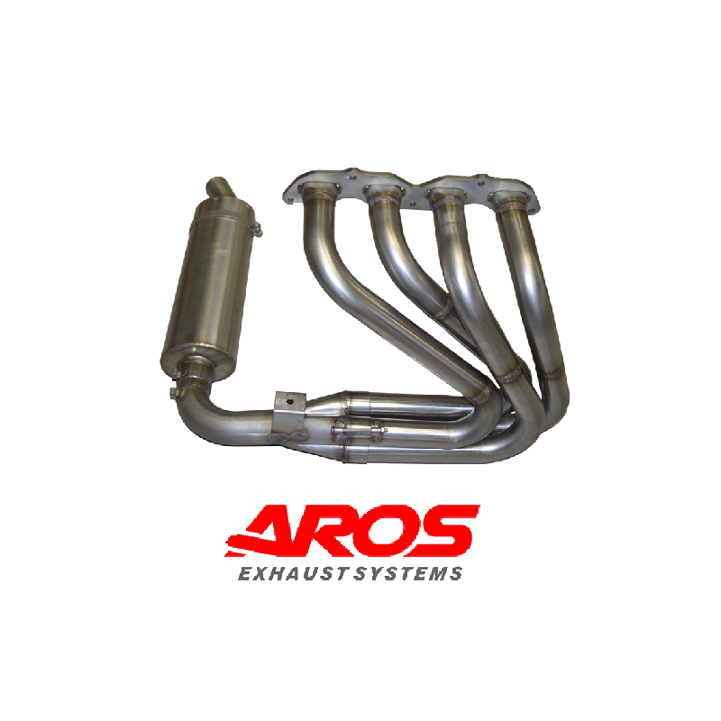 Sistema de escape completo de acero inoxidable Aros Renault AlpineA110 1600 1970 RNALA11016-AL