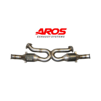 Sezione in acciaio inox con catalizzatori sportivi Aros Porsche 911 993 1997 PORSIL993-0S2K