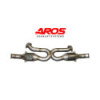 Tramo de acero inoxidable con catalizadores deportivos (Mod. Bischoff) Aros Porsche 911 993 1993 PORSIL993-0S2K