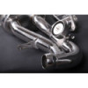 Stainless steel rear silencer with valve Capristo Aston Martin Vantage V8 (AJ37/AM14) 2005-2017 02AM05003001