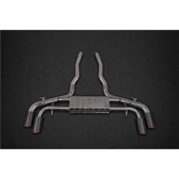 Silenziatore posteriore con valvola e terminali in carbonio Capristo BMW X5/6M Competition (F95/96) 2020-2026 02BM10203020-B