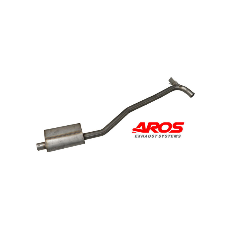 Stainless steel second centre section with silencer Aros Mercedes-Benz 190 SL 1955-1963 MRC190SLW121-CNT1S