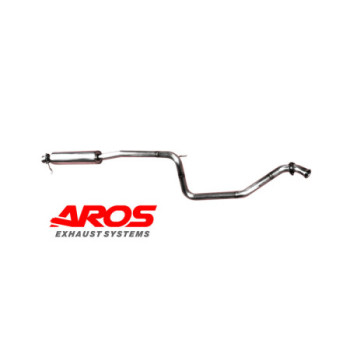 Stainless steel centre section with silencer Aros Lancia Delta HF Integrale 2.0 8V-16V 1988-1993 LNDHF20I-CN1S60