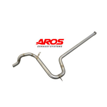 Tramo central de acero inoxidable sin silenciador Aros Lancia Fulvia 1300/1600 Coupé serie 2/3 1970-1976 LANFLVZAG-CNT0S