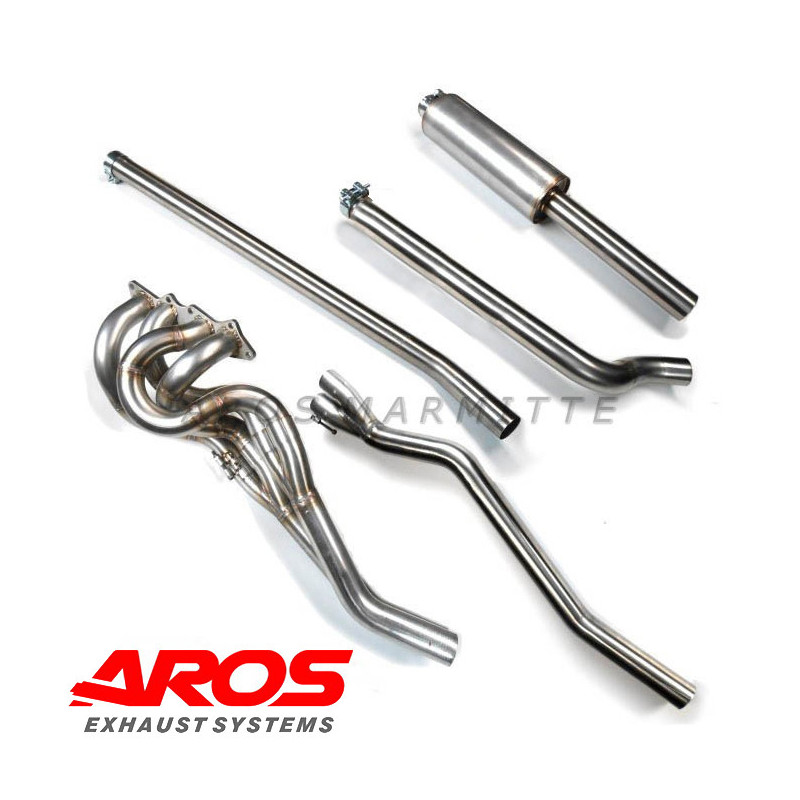 Sistema de escape completo de acero inoxidable Aros Lancia Fulvia Coupé HF/GR4 1300/1600 1965-1976 LNFLVHFGR4-ALNS