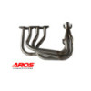 Système d'échappement complet avec silencieux en acier inoxydable Aros Fiat 600 Abarth (moteur radial) 1955-1969 FT600R-AL1S