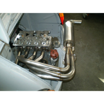 Komplett-Abgasanlage ohne Schalldämpfer aus Edelstahl Aros Fiat 600 Abarth (Motor radial) 1955-1969 FT600R-AL0S