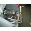 Système d'échappement complet sans silencieux en acier inoxydable Aros Fiat 600 Abarth (moteur radial) 1955-1969 FT600R-AL0S