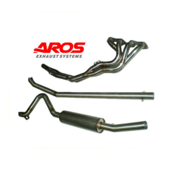 Système d'échappement complet en acier inoxydable Aros Fiat 131 Abarth 8V 1978-1981 FT131A8V-ALS