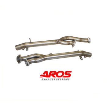 Sections de suppression des catalyseurs en acier inoxydable Aros Ferrari 550 Maranello 1996-2001 FER550MDEC