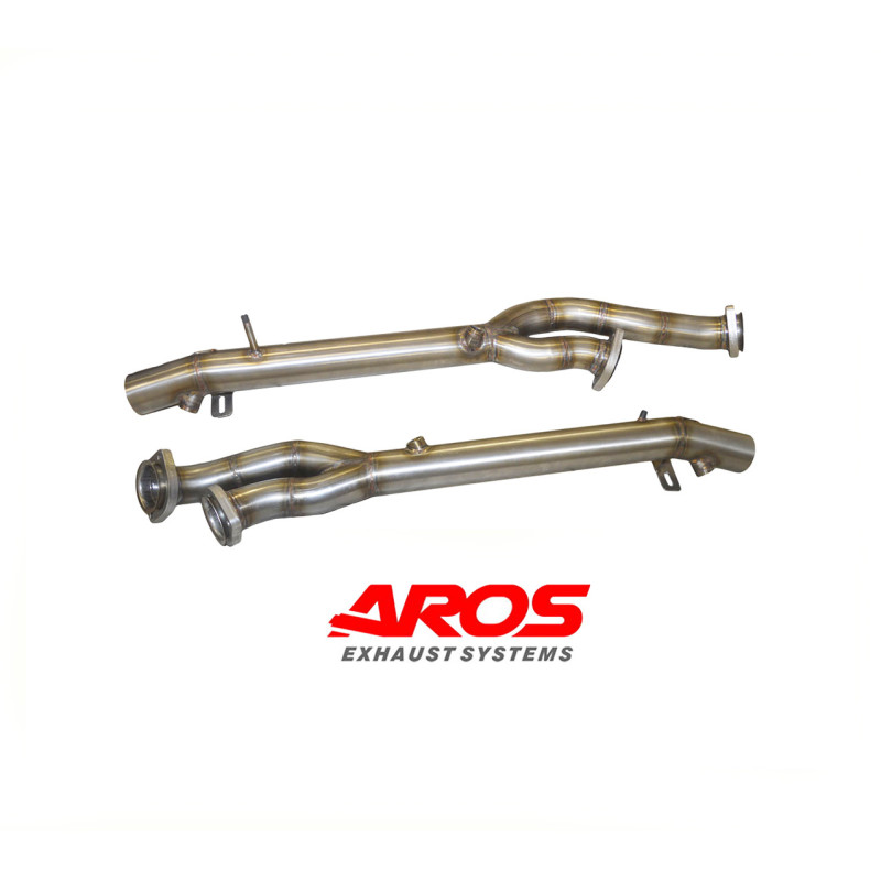 Stainless steel decat sections Aros Ferrari 550 Maranello 1996-2001 FER550MDEC