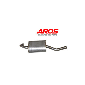 Section centrale en acier inoxydable avec silencieux Aros Alfa Romeo Giulia Super 1300 1965-1974 ALFROMGIULIAS1300-CNT