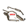 Sistema de escape completo de acero inoxidable Aros Alfa Romeo Giulia 1300 GT Junior (frizione idraulica) 1966-1975