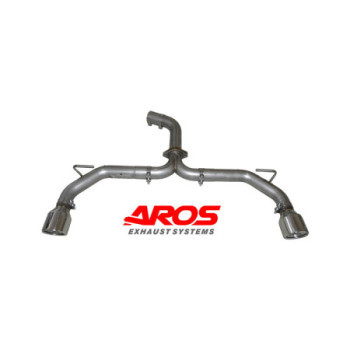 Tramo trasero de acero inoxidable sin silenciador Aros VW Golf 8 GTI 2.0 (245/300 Hp) 2021 VWGOLF8GTI-FNLPL