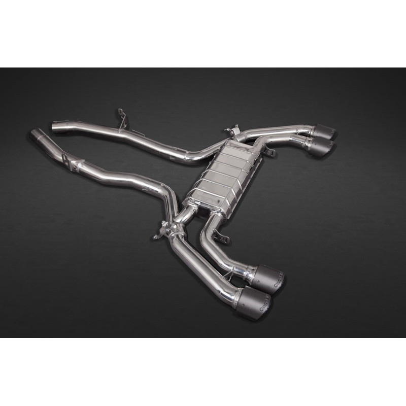 Sistema di scarico completo in acciaio inox con catalizzatori 200 celle Capristo BMW X3M (G01/97) 2018-2024 02BM12503001-B