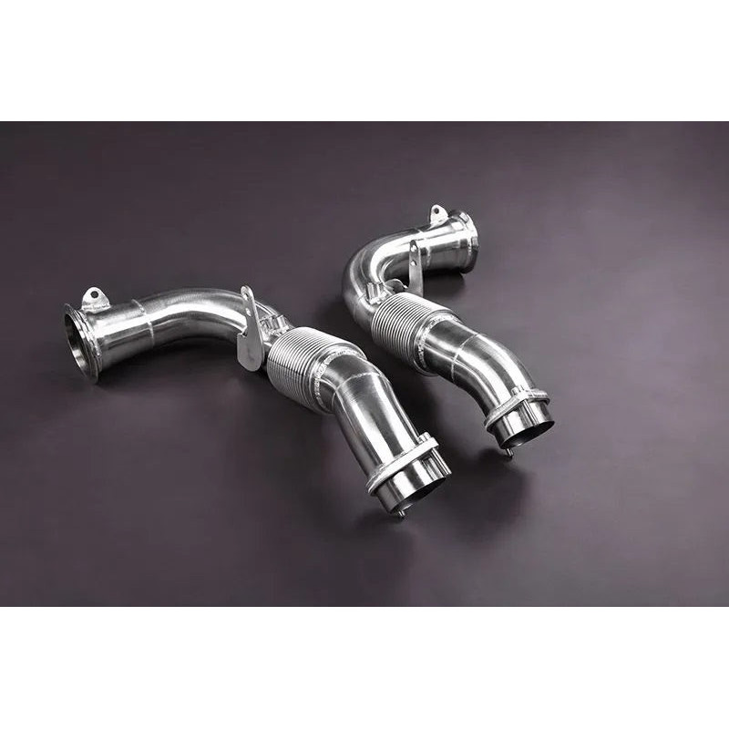 Downpipe Katalysator-Ersatzrohre aus Edelstahl Capristo BMW M8 Gran Coupe (F93) Facelift 2022-2026 02BM11603011