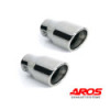 Pareja de colas de escape corte oblicuo diámetro 115 mm de acero inoxidable Aros Toyota GT86 2.0 (200 Hp) 2014 A60094 TS-40