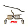 Centrale libero in acciaio inox + finale con doppio silenziatore e valvola elettronica Aros Toyota GR86 2.4 (234 Hp) 2021