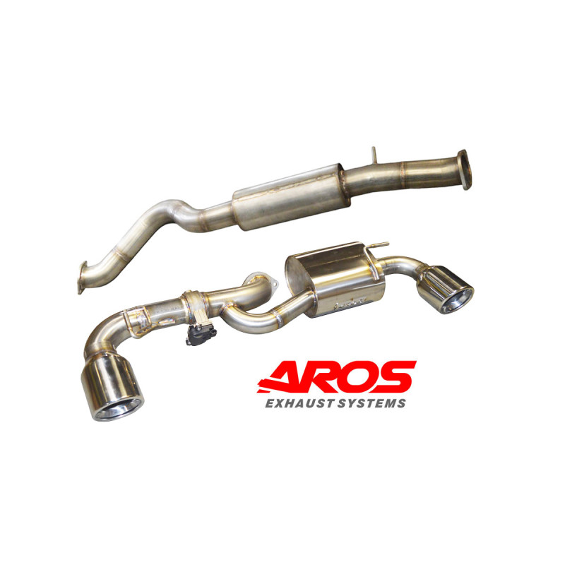 section centrale en inox avec sil. et section AR avec double sil. et valve électronique Aros Toyota Yaris GR 1.6i (261